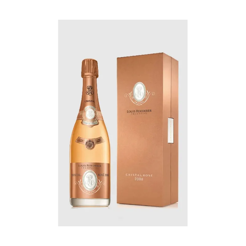 Louis Roederer Cristal Rosé 2008 i gaveæske