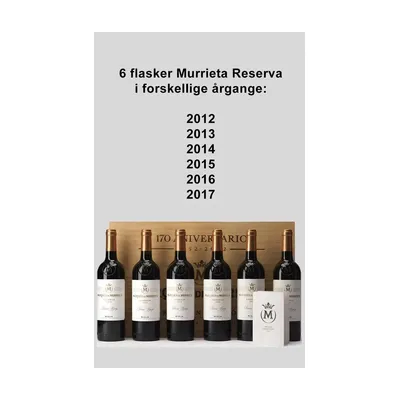 Marqués de Murrieta Reserva 2012-2017 i trækasse