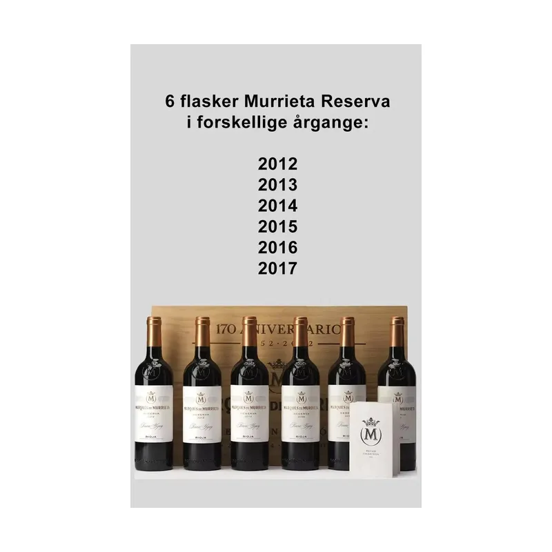 Marqués de Murrieta Reserva 2012-2017 i trækasse