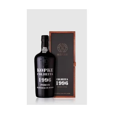 Kopke Colheita port 1996 i flot gaveæske