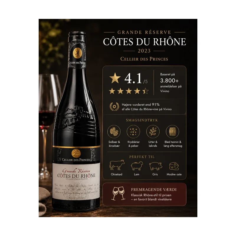 Cellier des Princes Grande Réserve Côtes du Rhône 2023