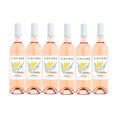 6 flasker 2025 Côtes de Provence Rosé Cuvée Bohème – Figuière