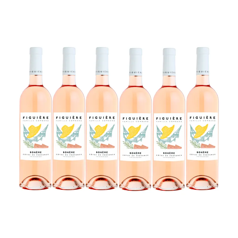 6 flasker 2025 Côtes de Provence Rosé Cuvée Bohème – Figuière