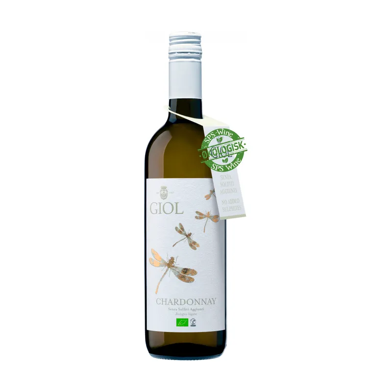 Giol Chardonnay Økologisk Hvidvin, Veneto Italien - 2023 uden tilsatte sulfitter