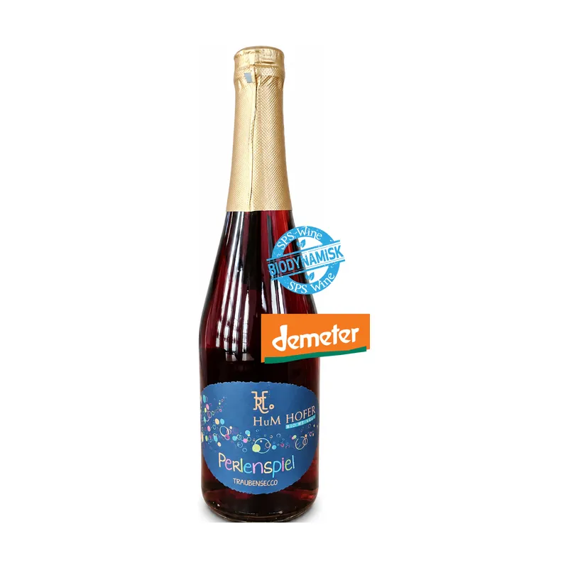 HuM Hofer Perlenspiel Rosé vom Schafgarten - DEMETER Biodynamisk Mousserende Alkoholfri – H.u.M. Hofer